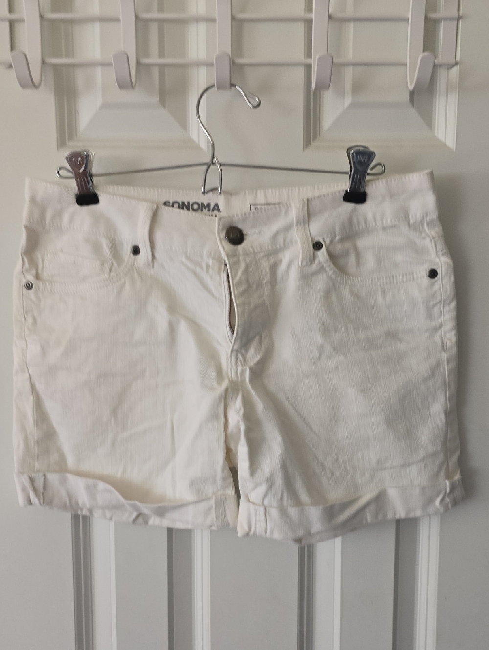 Sonoma White Women's Denim Boyfriend Jean Shorts- Size 2